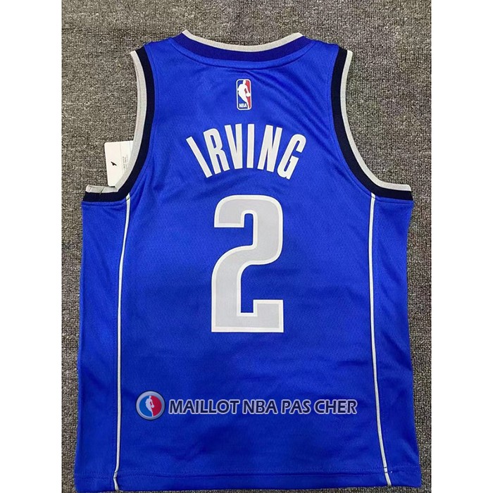 Maillot Enfant Dallas Mavericks Kyrie Irving NO 2 Icon 2022-23 Bleu
